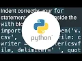 ValueError operation on closed file