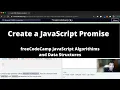 Create a JavaScript Promise ES6 freeCodeCamp tutorial