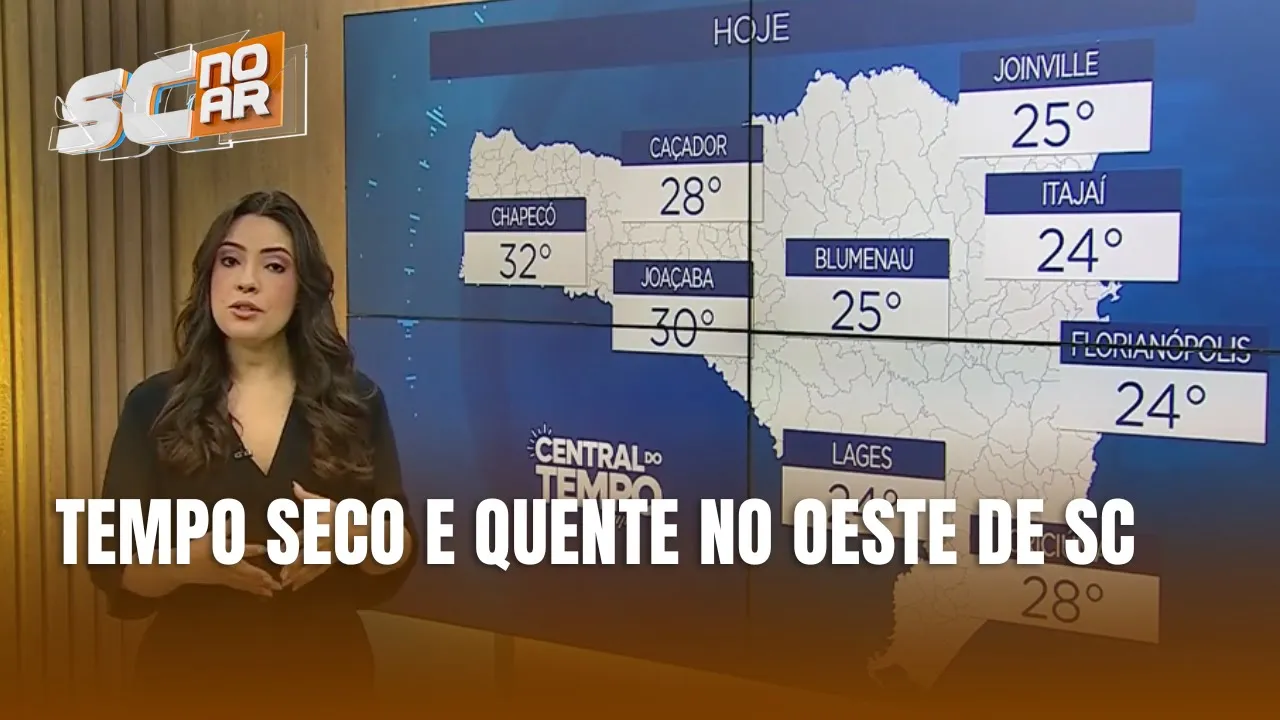 Central do Tempo - Confira a previsão do tempo para esta terça-feira em SC