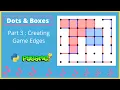 Creating Cell edges Dots Boxes PART 3 python pygame gamedev