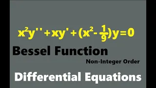 Bessel Function x 2y xy x 2- y 0 Bessel Function of the first kind