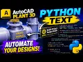 3D Text in AutoCAD Plant 3D Python Custom Scripts Part 1