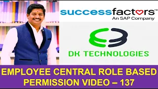 137 How to configure Security Role-Based Permissions RBP Success Factors DK TECHNOLOGIES
