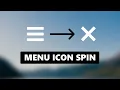 Menu Icon with a Transform Spin - Only Using CSS HTML