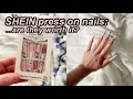 DO SHEIN NAILS REALLY WORK affordable press-on nails review Ainsley Grace