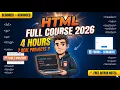 HTML Full Course 2026 Beginner to Advanced in 4 Hours 7 Real Projects