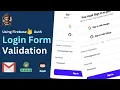 How To Sign In and Validate Form Using HTML CSS JAVASCRIPT and Firebase Auth