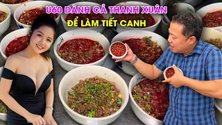 Anh trai U60 dạy cách làm tiết canh đẳng cấp cho dân nhậu - xem cực hay