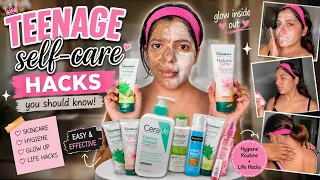 STOP Wasting Your Teenage Years! 🚨 Do These Self-Care Hacks NOW! #skincare #bodycare #hygiene 