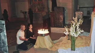 وأنت كمان فيك تكون قديس ساعة سجود في كنيسة اللاتين بدمشق باب توما 