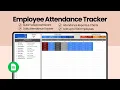 Employee Attendance Tracker - Tutorial Google Sheets Template with Automated Dashboard