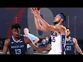 Ben Simmons first game as a Power Forward Sixers vs Grizzlies - Scrimmage