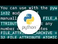 python os listdir shows protected files