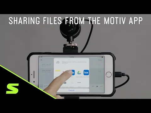 Download MP3 How to Share Audio in the ShurePlus MOTIV App via Email, Texts, and More