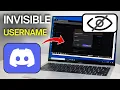 How to Get Invisible Username on Discord - 2026