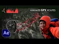 3D TERRAIN Map Route Animation in Adobe After Effects GEOlayers 3
