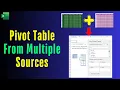 How to Make a Pivot Table from Multiple Sheets and Workbooks