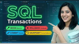 SQL Transactions Explained COMMIT ROLLBACK SAVEPOINT with Real Examples MySQL Full Tutorial
