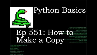 Python Basics Tutorial How to Make a Copy Of A List