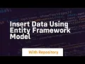 insert data using entity framework model