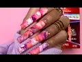BEGINNER NAIL ART I EASY MARBLE DESIGNS I LONG COFFIN NAILS I NOTPOLISH
