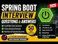 Top 50 Spring Boot Interview Questions Answers 3 8 Years Experience 2026