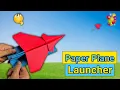 Download Lagu how to make a paper airplane launcher | paper plane launcher | rubberband launcher