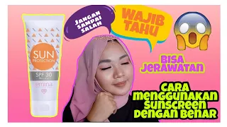 cara menggunakan sunscreen yang benar cara menggunakan sunscreen emina