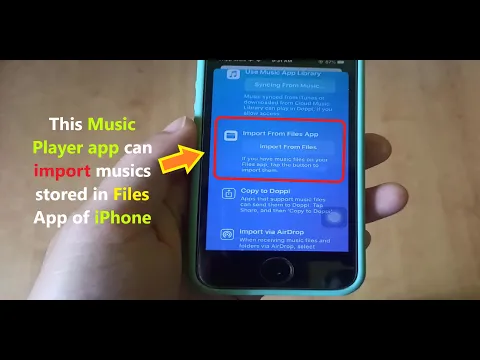 Download MP3 This Music Player app can import musics stored in Files App of iPhone .