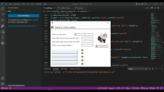 Salary Calculator in tkinter Python