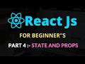 React JS for beginners Part 4 - State and Props
