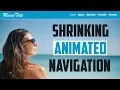 Animated Shrinking Navigation Menu Tutorial with HTML CSS and jQuery