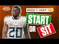 Week 7 Start Sit Advice Part 1 MUST-Start Players Big Names to AVOID 2025 Fantasy Football