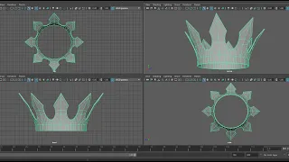 maya modeling tutorial how to create a king crown in less than 5 minutes