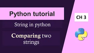 Python Tutorial in Hindi Comparing Strings in Python String in Python Python Tutorial