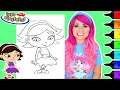 Coloring Little Einsteins June Coloring Page Caliart Markers