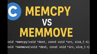 Memcpy Vs Memmove in C