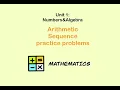 IB Math A A Arithmetic Sequence Practice Problems