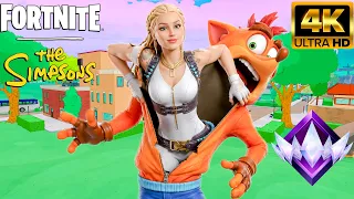 ME HICE PASAR POR NOOB EN FORTNITE RANKED UNREAL Y LES HUMILLÉ CON CRASH BANDICOOT😂