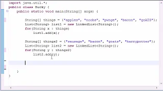 Intermediate Java Tutorial 6 LinkedList