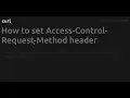 How to set Access-Control-Request-Method header