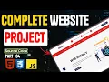 Complete Web Development Project From Scratch Part - 04 Full Stack Website Step by Step