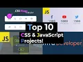 Top 10 Best CSS and JavaScript Projects for Beginners