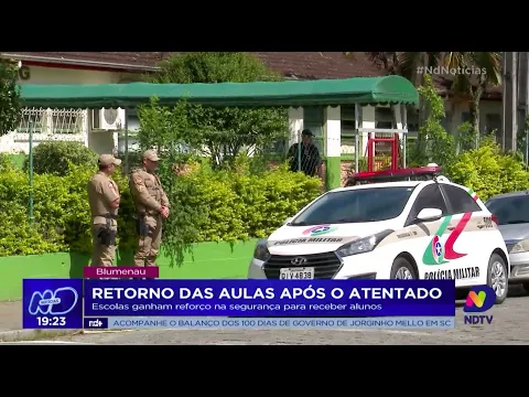Retorno das aulas após o atentado: escolas ganham reforço na segurança para receber alunos