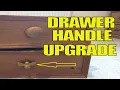 How to change wooden drawer handles upcycle