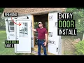 How To Install A Prehung Exterior Door - Easy Shed Build Part 9
