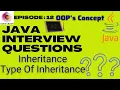 Java Interview Questions Inheritance In Java Types Of Inheritance Object Oriented programming