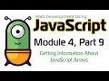 JavaScript Fall 2024 Module 4-9 Getting Information About JavaScript Arrays