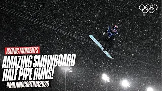 Amazing Women's Snowboard Halfpipe Runs! 🏂 | #MilanoCortina2026 Highlights