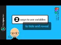 Using variables to hide and reveal - Fig in Five